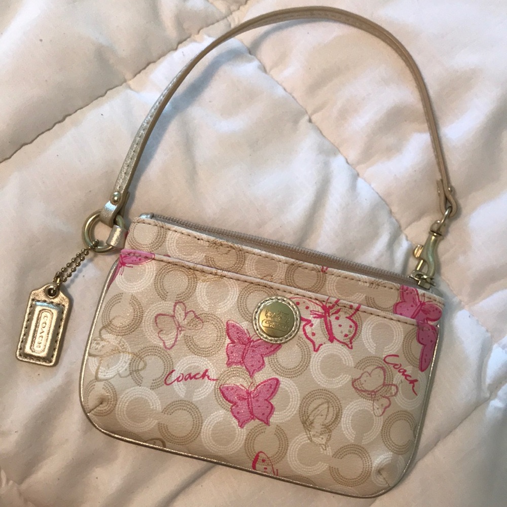 COACH Butterfly Wristlet